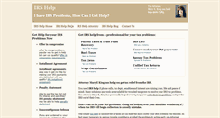Desktop Screenshot of irshelplawyers.com
